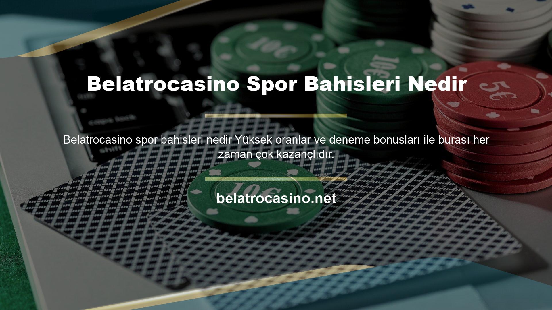 Ancak siteye yeni üye olan casino tutkunları sitenin sunduğu spor bahisleri hakkında da bilgi sahibi olmak isterler