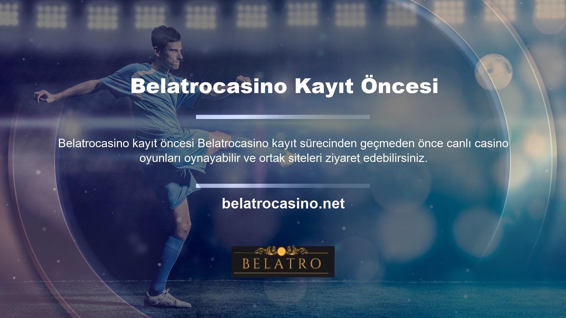 Canlı casino seçenekleri sitesi Belatrocasino site değişiminden sonra mevcut adresini Twitter'da paylaştı